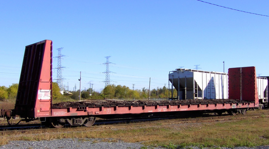 Bulkhead Flat Car